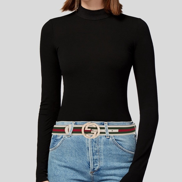 gucci belt (web trim belt) - Picture 2 of 4